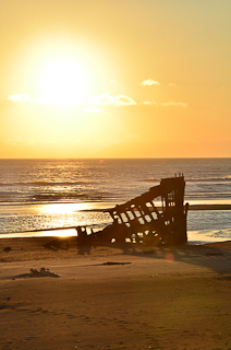 Vrak lodi Peter Iredale v Oregonu